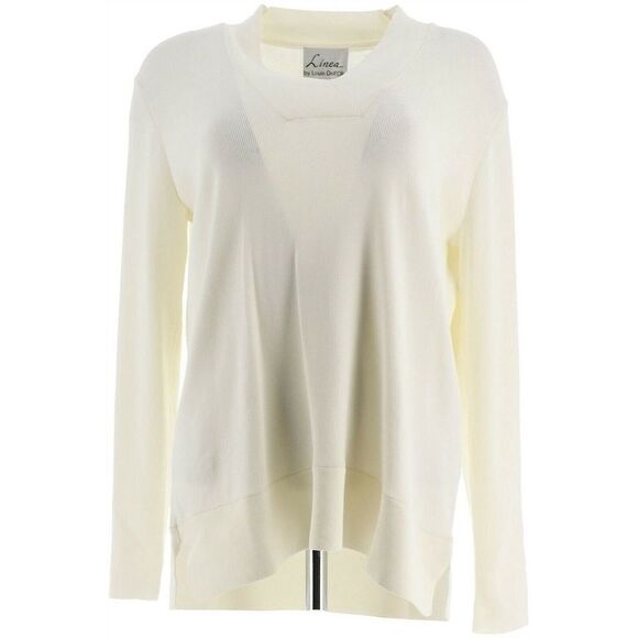 Linea/Louis Dell 'Olio Whisper Knit V-Neck Sweater - Picture 2 of 6